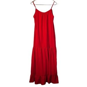 Red Tiered Tank Dress MISLOOK